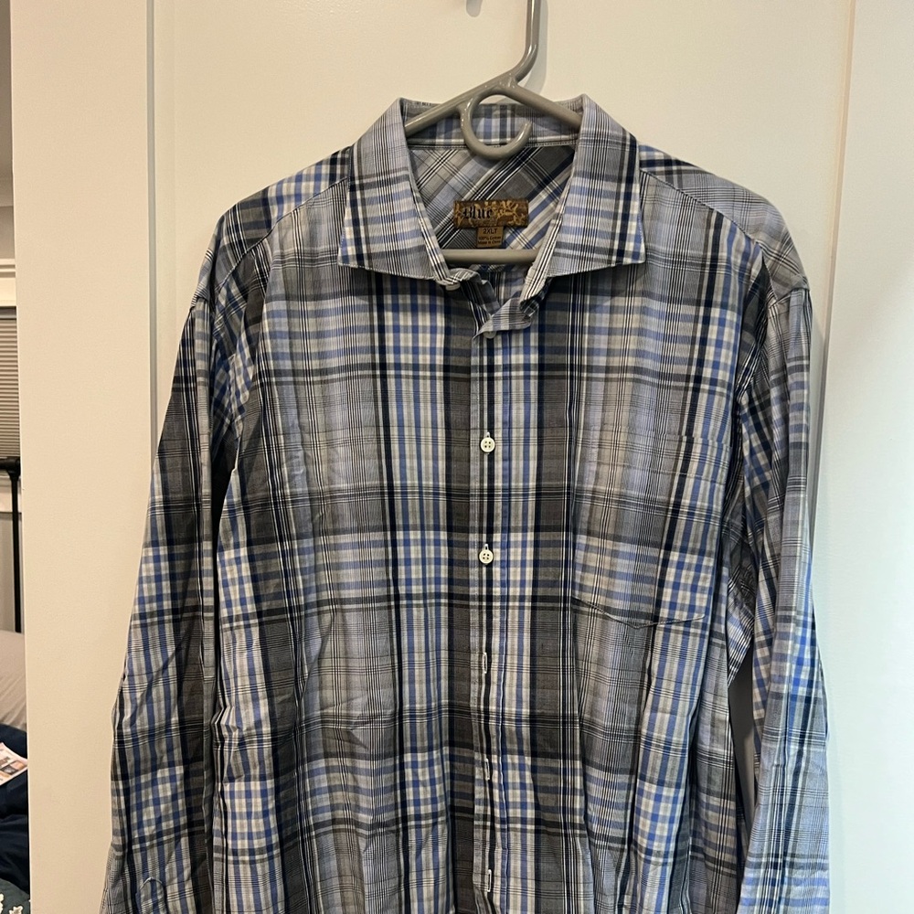 Blue Pronto Uomo Dress Shirt